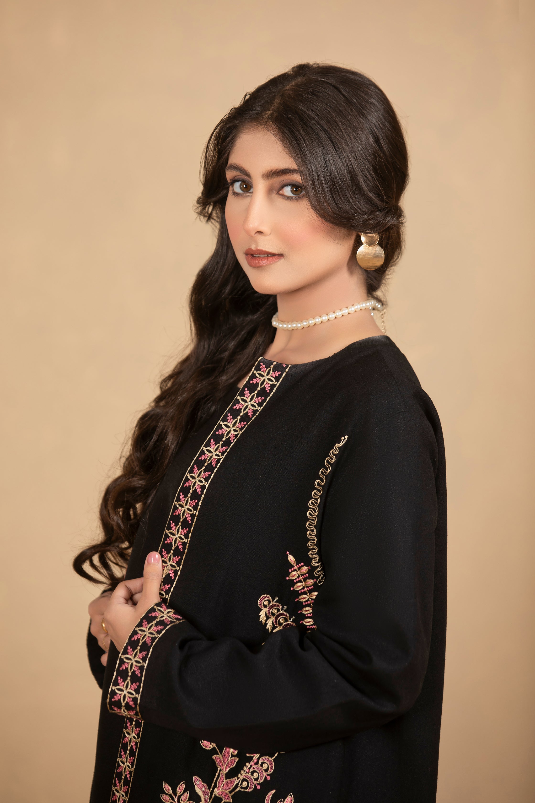 Embroided Jacket-TA01-3pc